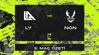 LYNCH Esports vs NONAME  2 Lig 2024 Yaz Mevsimi  Playoff  3 Maç Özet [upl. by Aniuqahs51]