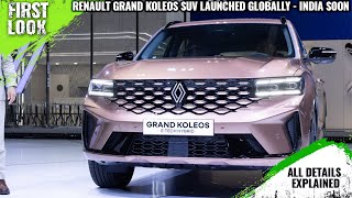 Renault Grand Koleos SUV Launched Globally  India Soon  Explained All Spec Features And More [upl. by Oal]