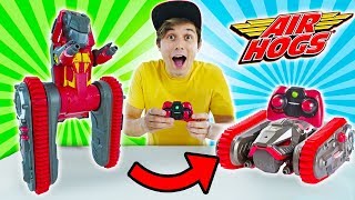 ESSE BRINQUEDO É UM TRANSFORMER DA VIDA REAL ☆ CARRO QUE VIRA ROBÔ DA AIR HOGS ☆ [upl. by Arhoz]