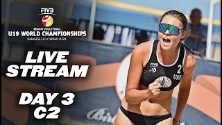 World Championship  U19 Beach Volleyball 2024  Round 3  Court 2 [upl. by Barina718]