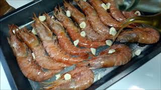 GAMBONES AL HORNO  LANGOSTINO CAMARÓN O GAMBAS AL HORNO [upl. by Lledniw900]