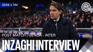 SIMONE INZAGHI INTERVIEW  GENOA 11 INTER 🎙️⚫🔵 [upl. by Imeka]