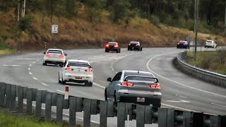 Evo X amp Ralliart Meet And Mountain Cruise  POV Driving With Epic Sound [upl. by Etteuqaj858]