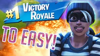 WHEN FORTNITE GETS TO EASY  Fortnite  Funny Montage [upl. by Bertram]