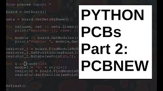 Making Keyboard PCBs with Python Part 2 Moving components with PCBNEW scripting [upl. by Jorrie34]