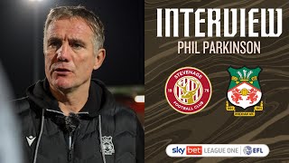 INTERVIEW  Phil Parkinson after Stevenage [upl. by Yelats]