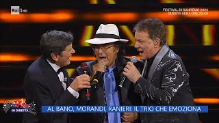 Al Bano Morandi Ranieri il trio che emoziona  La vita in diretta  09022023 [upl. by Aettam255]