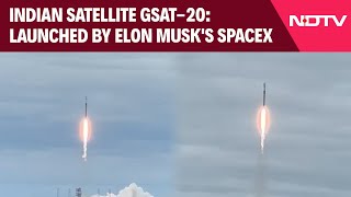 SpaceX  Elon Musks SpaceX Launches Indian Satellite GSAT20 [upl. by Inanuah86]