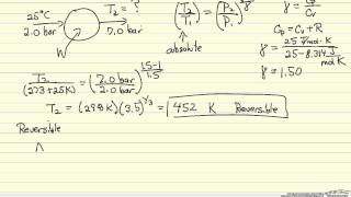 Adiabatic Compression of an Ideal Gas [upl. by Aicilic]