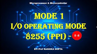 Mode 1 of 8255 PPI  Input Output Handshaking Mode 1  8255 PPI Mode of Operation  Part  52 [upl. by Goober]