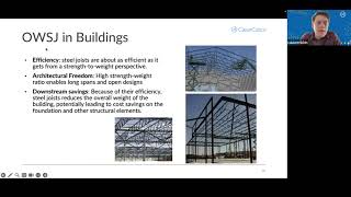 Webinar  Open Web Steel Joists Analysis and Design [upl. by Yablon]