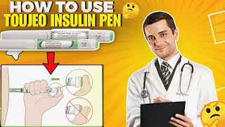 Toujeo Insulin Pen How to use [upl. by Ativad]