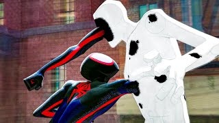 Miles vs Spot Fight Scene  SpiderMan Across the SpiderVerse [upl. by Tamis]