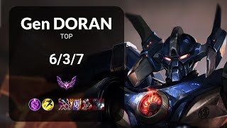 Gen Doran Aatrox vs Jax TOP  KR MASTER Patch 1324 [upl. by Wallford]