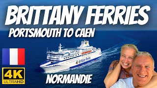 Brittany Ferries Normandie Portsmouth England to Caen Ouistreham france roadtrips ferry [upl. by Truscott]