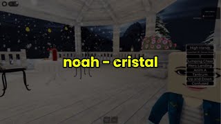 noah  cristal Lyrics Video [upl. by Nerwal]