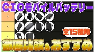 CIOのモバイルバッテリー全15種を徹底比較ampおすすめモデル6つを紹介【2024年最新版】 [upl. by Aneeras]