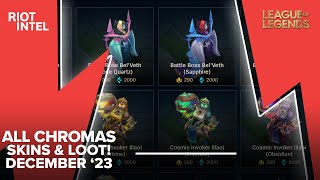 Blue Essence Emporium  December 2023 Full Lineup  The Largest Amount Of Chromas Ever Offered [upl. by Epillihp]