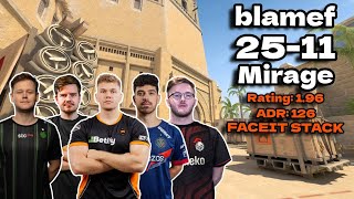 blameF 25Kills w SpinxdupreehSnappi amp Smooya Mirage FACEIT Ranked July 09 2024  CS2 POVDEMO [upl. by Gawen329]