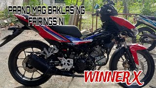 PAANO MAGBAKLAS NG FAIRINGS NI WINNER X turorial hondawinnerx150 winnerx150 winnerx honda [upl. by Nylrats959]