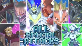 Digimon World Next Order PS4  All SignatureSpecial Attacks [upl. by Notaes]