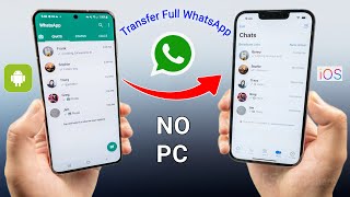 How to Transfer WhatsApp from Android to iPhone 15 Without A Computer in 2024 [upl. by Kimber]