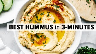 HOW TO MAKE HUMMUS  healthy amp easy hummus recipe [upl. by Dotty]