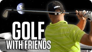 ¡DE RISAS EN LA LUNA  GOLF WITH FRIENDS Con Sara Luh y Exo [upl. by Giardap]