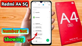 redmi a4 5g number nahi show kar raha hai redmi a4 5g number not showing [upl. by Ekal]