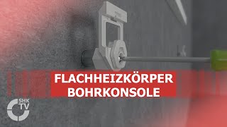 Kermi Montagevideo Bohrkonsole für Flachheizkörper  SHKTV Montage [upl. by Wilber]