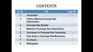 quotExchange Rate DeterminationMethods and Techniquesquot Project of Economics ClassXII AHSECCBSE202425 [upl. by Piwowar]