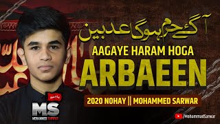 Arbaeen Noha 2020  Aagaye Haram Hoga Arbaeen  Mohammed Sarwar  Nohay 1442  2020 [upl. by Shult]