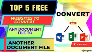 TOP 5 Websites to Convert PDF to Other Editable Document Files  Convert PDF ⇆ Word Excel PPT JPG [upl. by Melonie87]