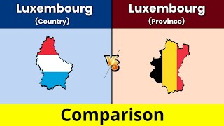 Luxembourg Country vs Luxembourg Province  Luxembourg Province vs Luxembourg Country  Data Duck [upl. by Nodyarg]