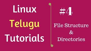 4 File structure and directories  Linux Telugu Tutorials [upl. by Lachance]