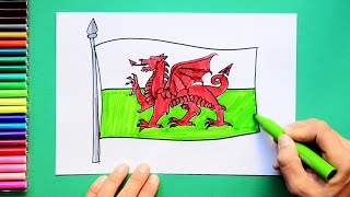 How to draw the Flag of Wales [upl. by Freudberg]