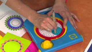 Bright and Bold Spirograph Line Drawings  Hands on Crafts for Kids [upl. by Noelle]