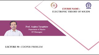 Lecture 50 Cooper problem [upl. by Ailana]