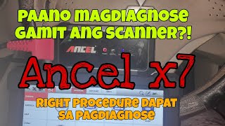 🛑Pag diagnose ng sasakyan gamit ang diagnostic scan tool paano nga baRight procedureAncel x7👍 [upl. by Leopold]