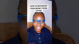 HOW to withdraw money from TikTok tiktoktipsandtricks youtubetipsandtricks youtubeshorts [upl. by Ellerrad483]