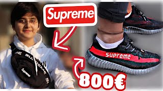 DER SUPREME YEEZY FÜR 800€ 😱🔥💸  WIE VIEL IST DEIN OUTFIT WERT 😱🔥  STREET UMFRAGE  MAHAN [upl. by Cochrane226]