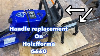 Handle replacement on Holzfforma G660 [upl. by Eerdna510]