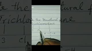 How to draw the structural formula for trichloromethane just by looking at the individual words [upl. by Lisa]