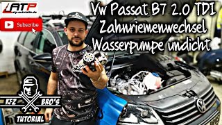 Vw Passat B7  20 TDI  EA189 CFFB  Zahnriemenwechsel  Anleitung  Drehmomentwerte  Timing Belt [upl. by Halimaj979]