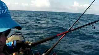 Pesca en kayak en guanica en el veril [upl. by Eilujna623]