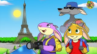 Wolf and Seven Little Goats  Paris City Adventure  KONDOSAN English Bedtime Stories for Kids [upl. by Analad]