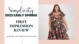 Review Simplicity 2023 EARLY SPRING Sewing Patterns [upl. by Drarrej]