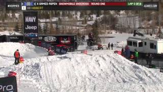 Tucker Hibbert Wins round 1 of Snowmobile SnoCross  YouTube [upl. by Pillyhp]