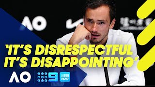 Daniil Medvedev turned off tennis by Australian crowd  Australian Open 2022 [upl. by Wallie]