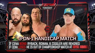 John Cena Vs Seth Rollins Big Show amp Kane  3on1 Handicap Match  WWE Raw 19012015 En Español [upl. by Carrillo]